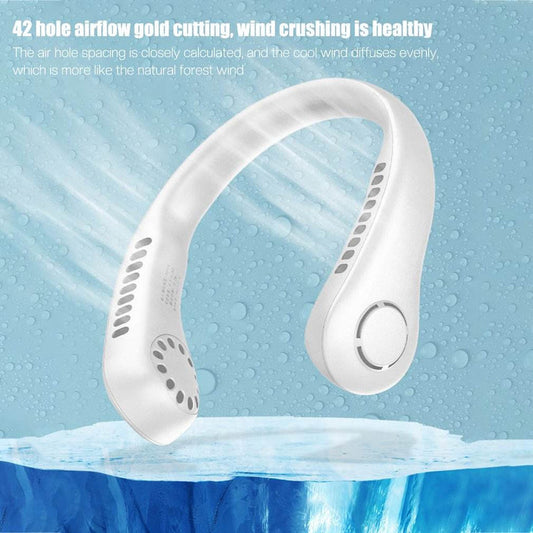 Portable Neck Fan USB Rechargeable | Hands Free Cooling Fan